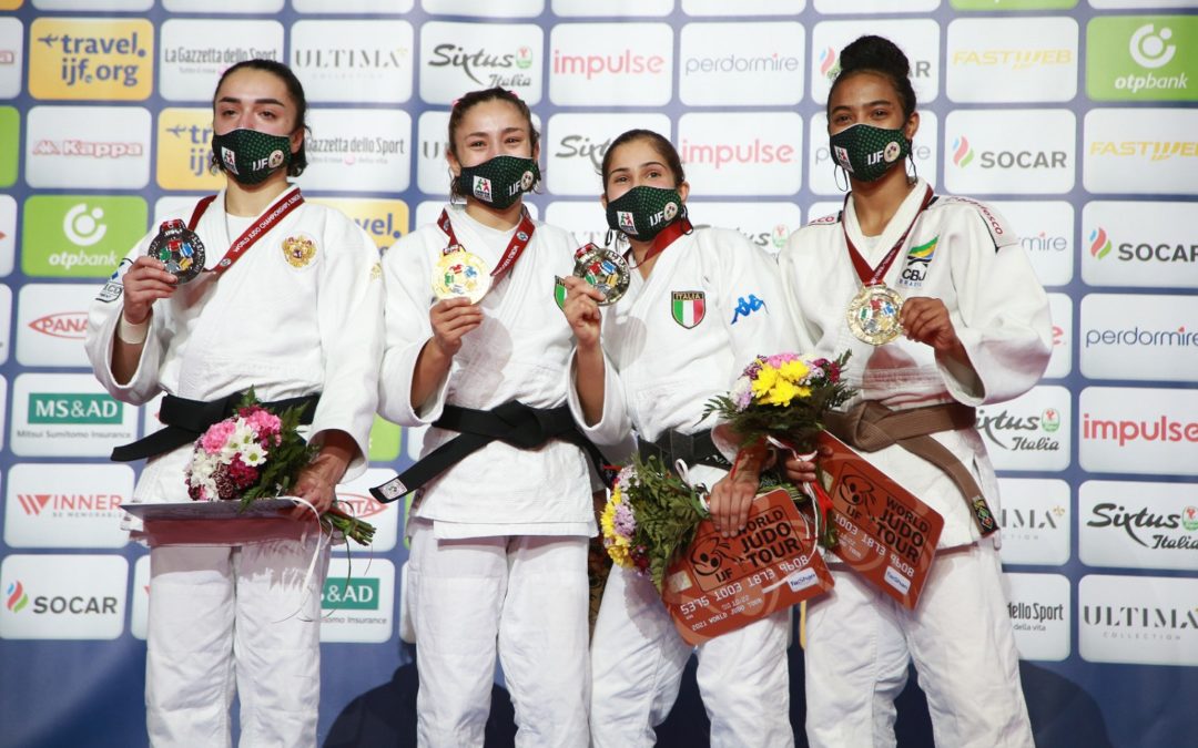 Grande Italia a Olbia: tre medaglie mondiali nel judo