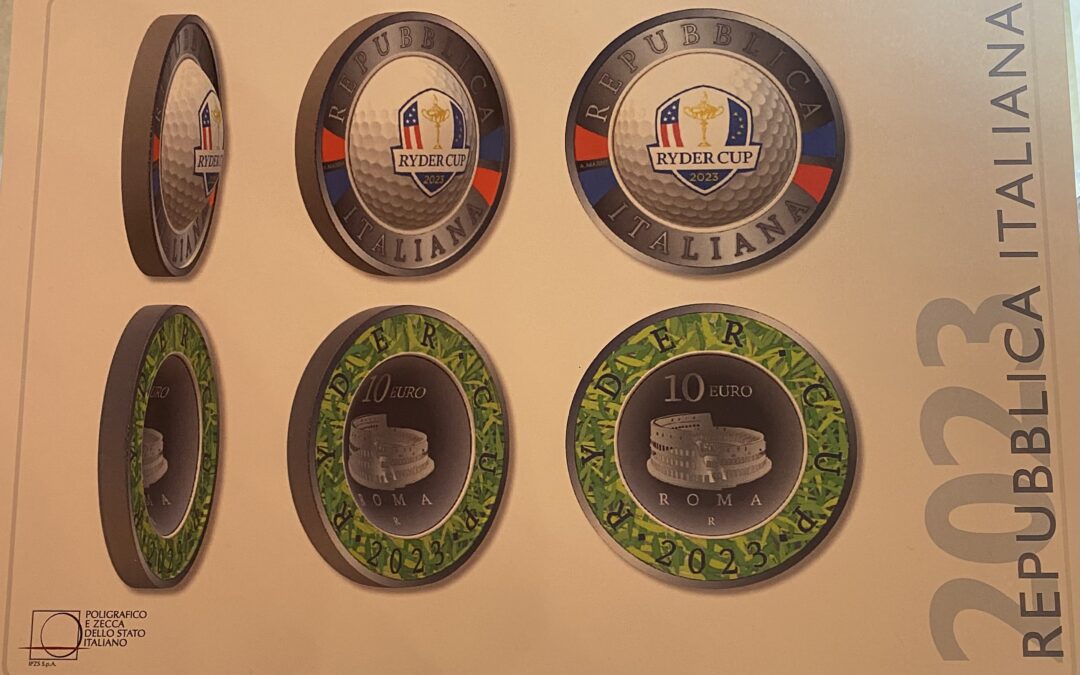 Una moneta dedicata alla Ryder Cup italiana