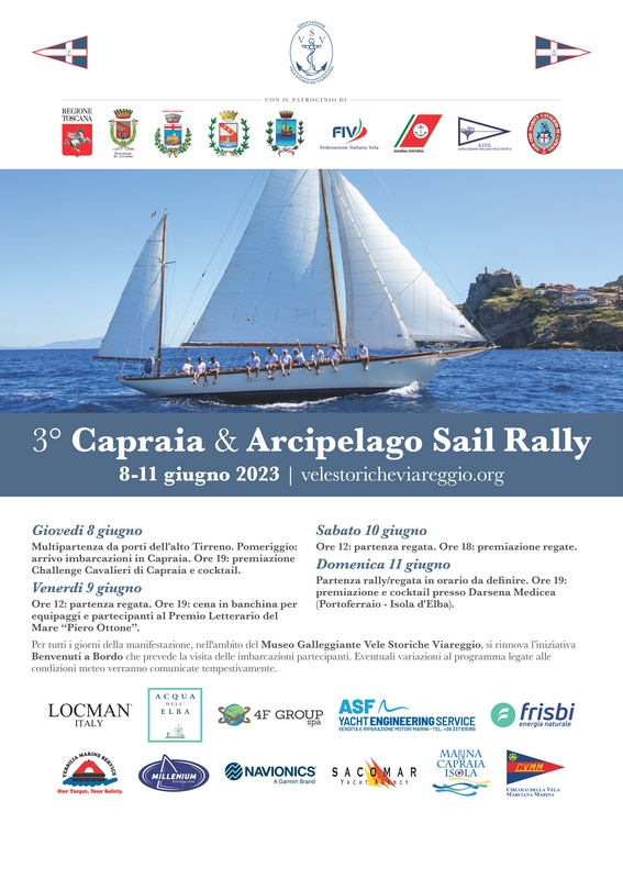 Al via il 3° Capraia e Arcipelago Sail Rally