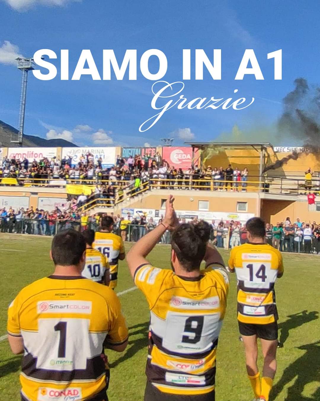 Isweb Avezzano Rugby è promosso in serie A1